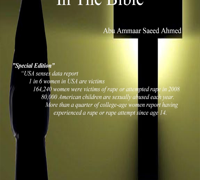 Rape And Murder In The Bible By Ammaar Saeed